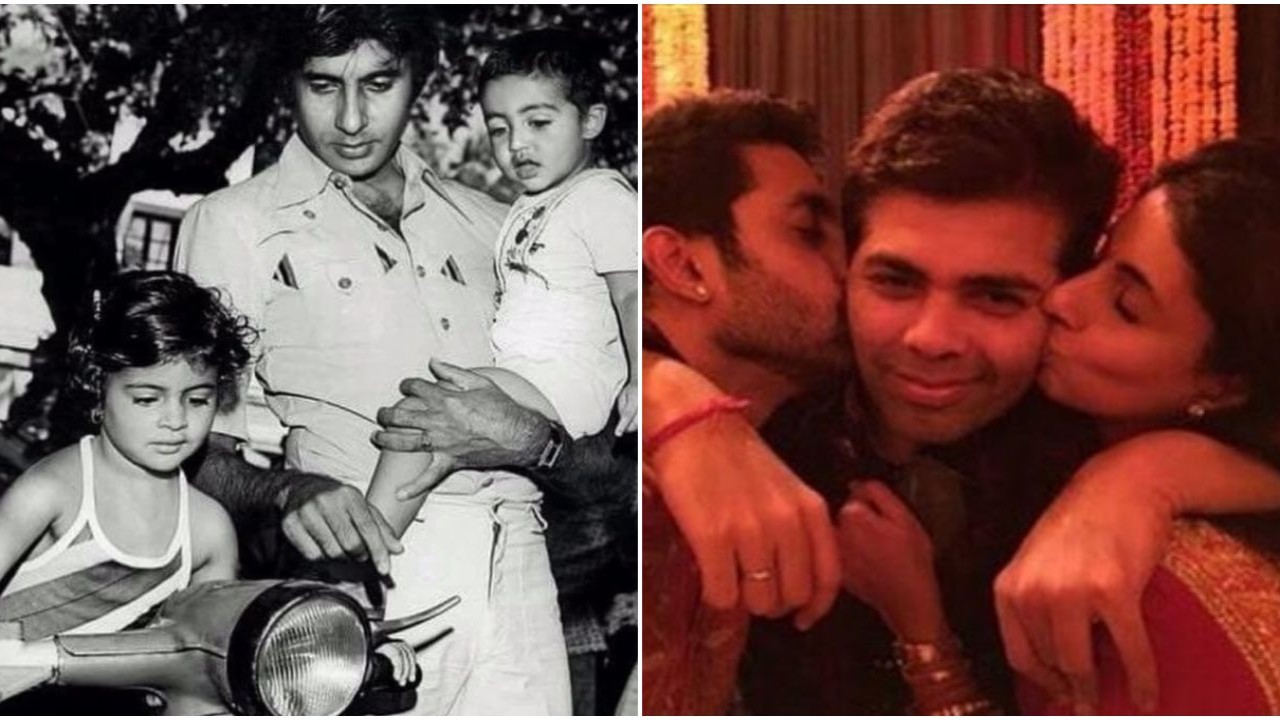 Abhishek Bachchan drops cute birthday wish for ‘world’ Shweta Bachchan; Karan Johar recalls childhood memories